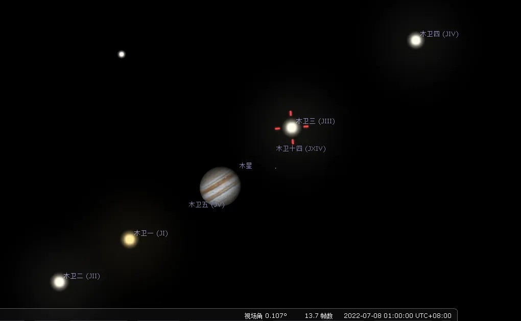 正像天文望远镜所见的木卫三模拟图。