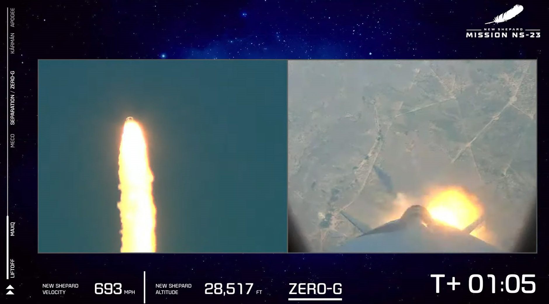 火箭在发射后1分钟启动紧急逃生系统。