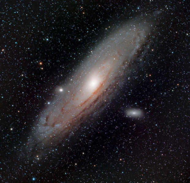 于纽约拍摄的M31。来源：James Downey